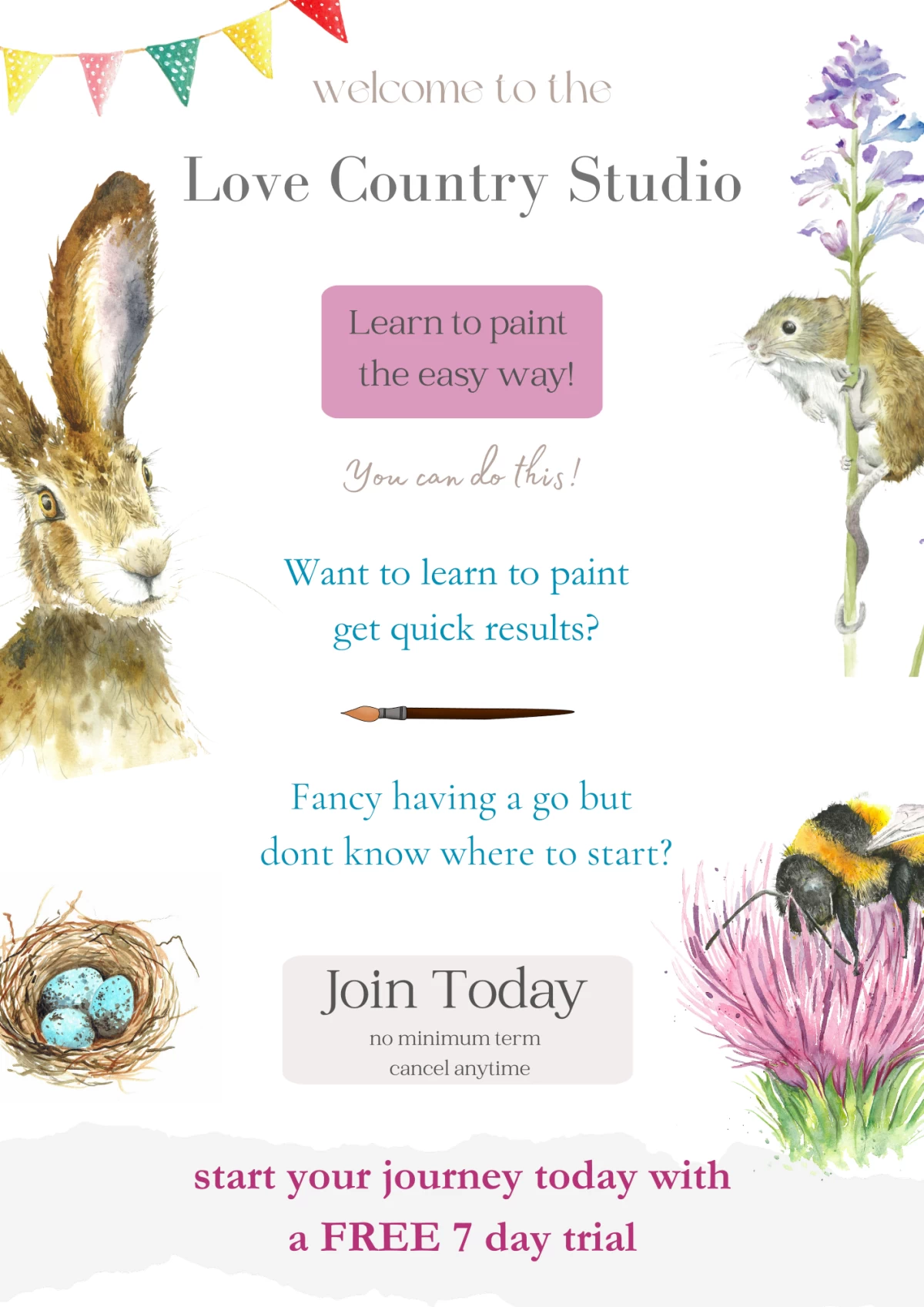 online watercolour tuition