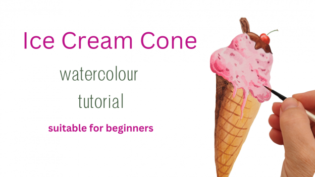 Ice Cream with Cherry and Flake