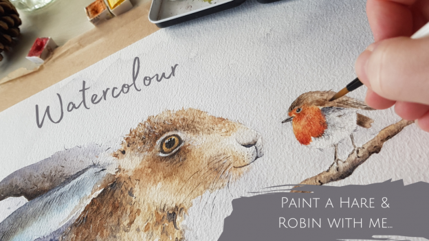 The Hare and the Robin (timelapse)