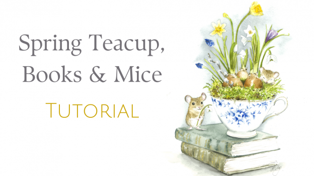 Spring Teacup, Books & Mice