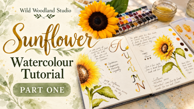 Sunflowers – Nature Sketchbook Style